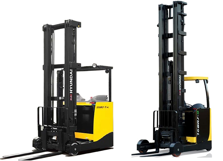 Xe nâng điện Reach Truck Hyundai Ngồi lái 1,4 tấn đên 2,5 tấn Model: 14BRJ-7, 16BRJ-7, 20BRJ-7, 25BRJ-7